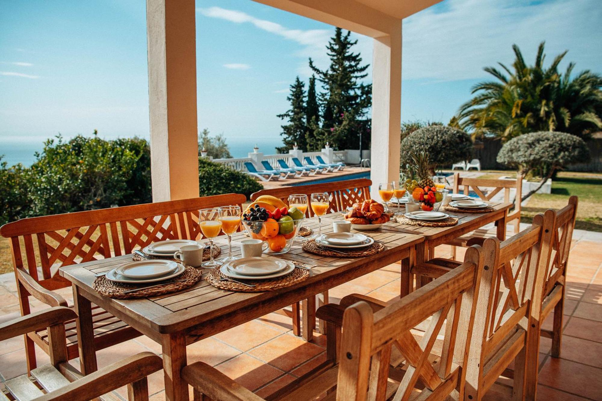 Gran Villa Con Vistas Al Mar Y Piscina Privada 말라가 외부 사진